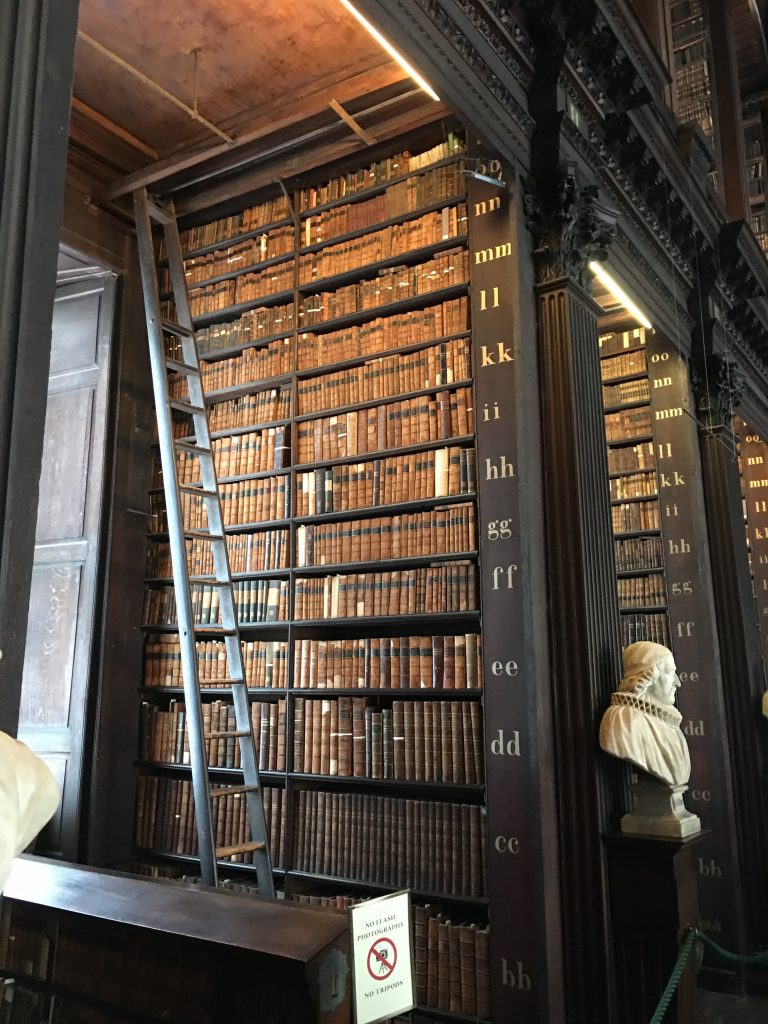 The Long Room in the Old Library at Trinity College, Dublin, Ireland.​