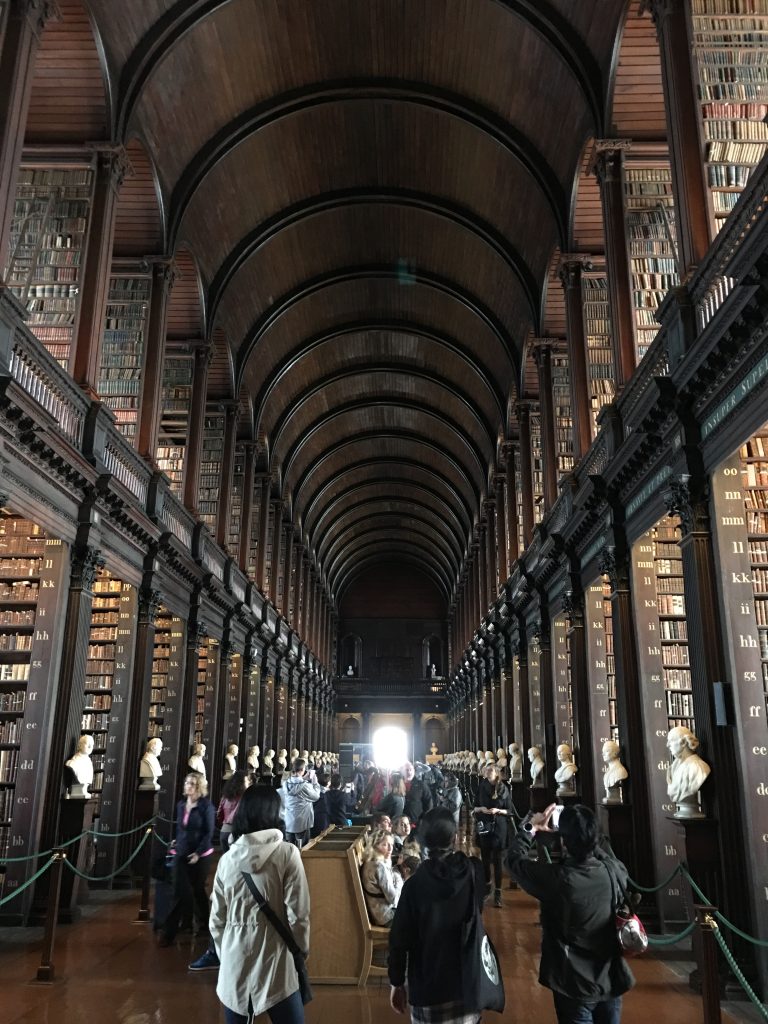 The Long Room in the Old Library at Trinity College, Dublin, Ireland.​