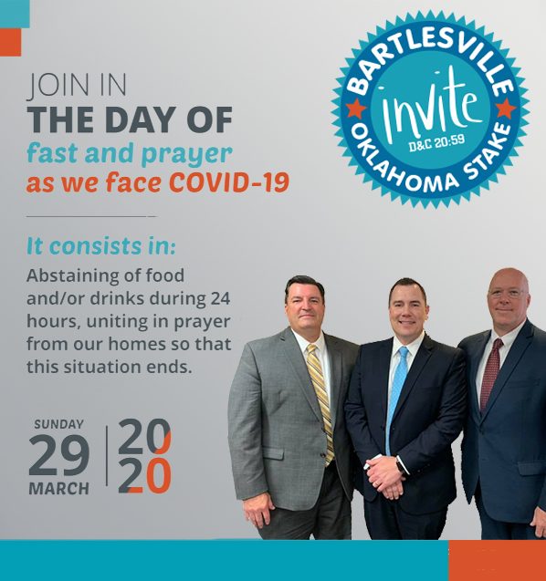 Religious invitation for day of prayer and fasting during Covid 2020